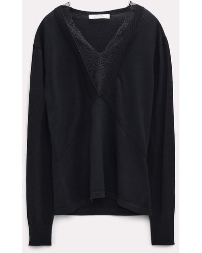 Dorothee Schumacher Sweater With Lace Details - Black