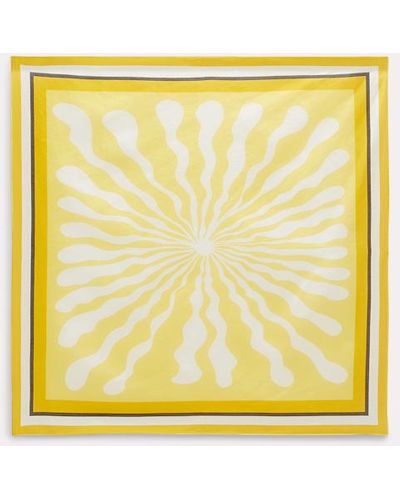 Dorothee Schumacher Printed Square Scarf - Yellow