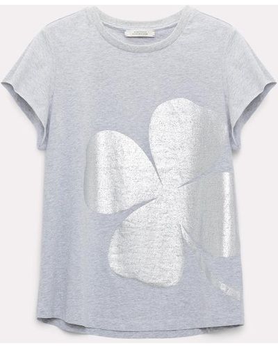 Dorothee Schumacher T-Shirt mit metallischem Print - Grau