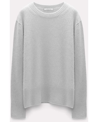 Dorothee Schumacher Soft Cashmere Silk Sweater - Gray