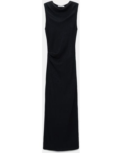 Dorothee Schumacher Ribbed Cotton Jersey Tube Dress - Black