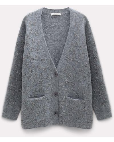 Dorothee Schumacher Cardigan With Floral Details - Gray