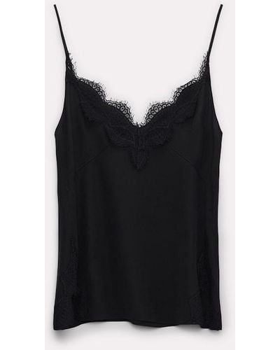 Dorothee Schumacher Silk Camisole With Lace - Black