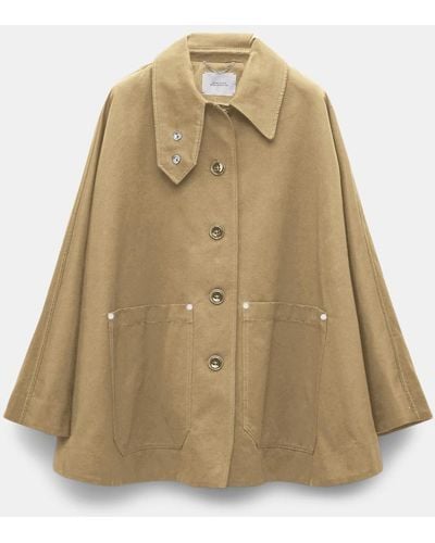Dorothee Schumacher Cape With Patch Pockets - Natural