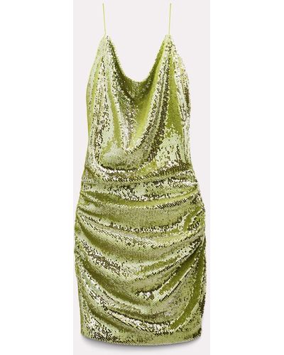 Dorothee Schumacher Sequin Backless Minidress With Bandeau - Green