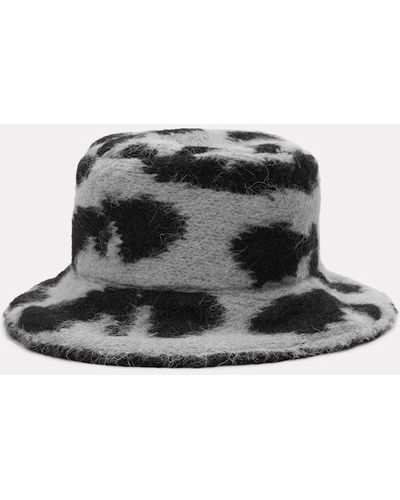 Dorothee Schumacher Hat With A Leopard Print Pattern - Black