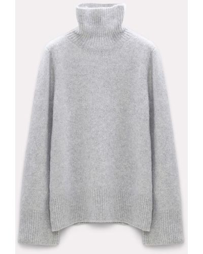Dorothee Schumacher Soft Cashmere Silk Sweater - Gray