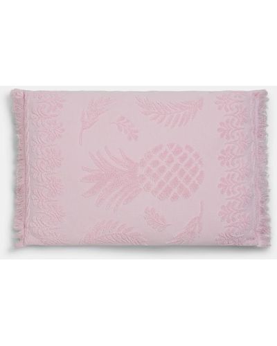Dorothee Schumacher Cotton Pillow With Woven Jacquard Pineapple Pattern - Pink