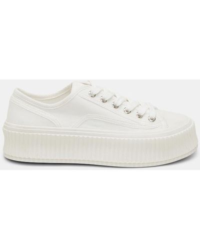 Dorothee Schumacher Cotton Canvas Platform Sneakers - White