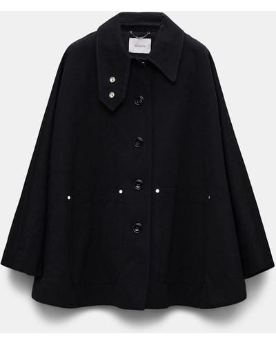 Dorothee Schumacher Cape With Patch Pockets - Black