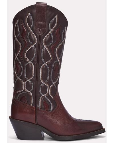 Embroidered Stiefel