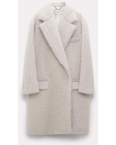 Dorothee Schumacher Oversized Coat Made From A Mohair Blend - White
