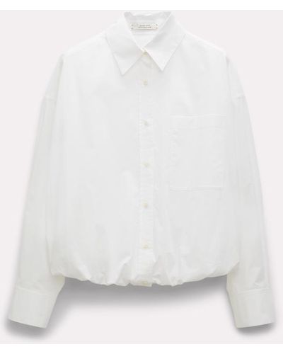 Dorothee Schumacher Cotton Shirt With Balloon Hem - White