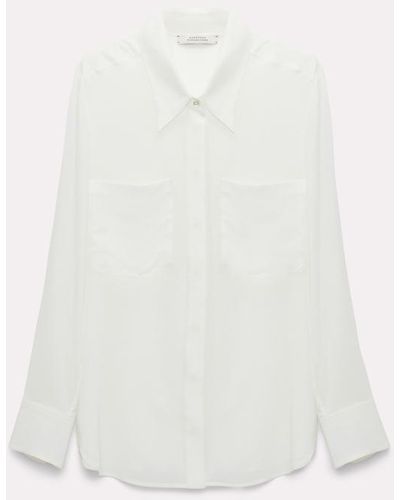 Dorothee Schumacher Silk Blouse With Pockets - Natural
