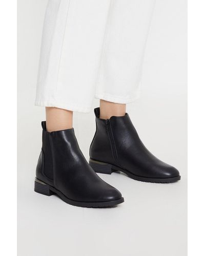 Dorothy Perkins Good For The Sole: Molly Wide Fit Comfort Chelsea Boots - Black