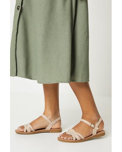 Dorothy Perkins Good For The Sole: Montanne Comfort Strappy Sandals - Green