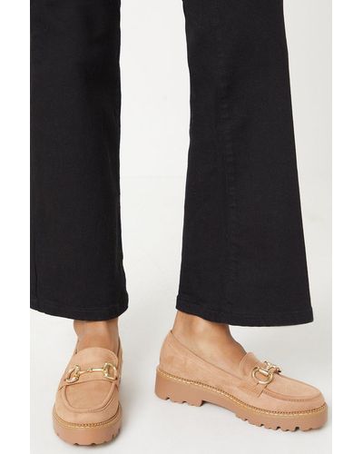 Dorothy Perkins Faith: Nadia Snaffle Detail Contrast Stitch Loafers - Black