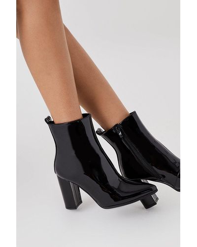 Dorothy Perkins Astro Heeled Ankle Boots - Black
