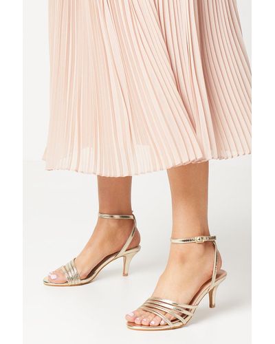 Dorothy Perkins Good For The Sole: Wide Sana Strappy Heeled Sandals - Pink