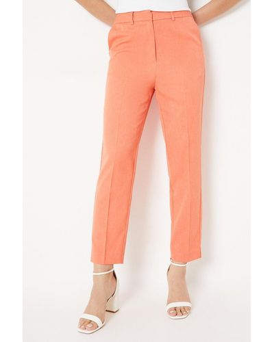 Dorothy Perkins Cropped Slim Leg Trouser - Orange