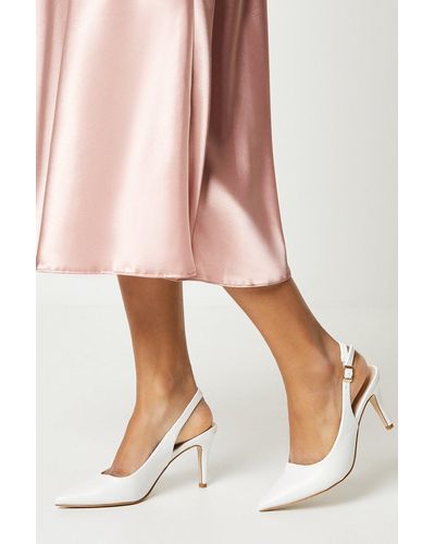 Dorothy Perkins Eden Comfort Stiletto Heel Sling Back Court Shoes - Pink