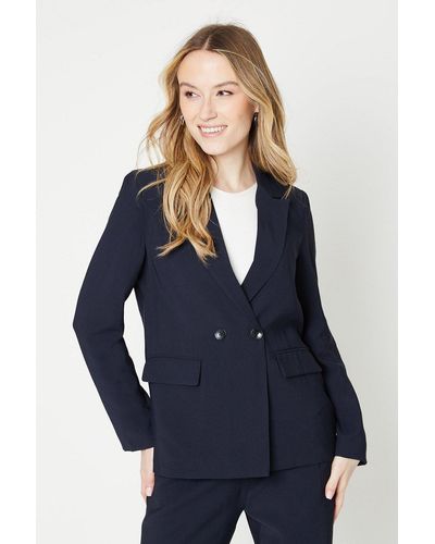 Dorothy Perkins Double Breasted Blazer - Blue
