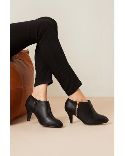 Dorothy Perkins Good For The Sole: Extra Wide Fit Marlo Comfort Zip Heeled Ankle Boots - Black