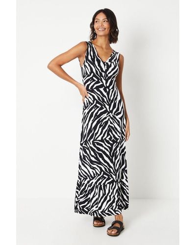 Dorothy Perkins Ruched Front Maxi Dress - White