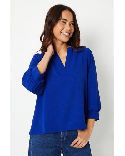 Dorothy Perkins Petite Overhead Shirt - Blue