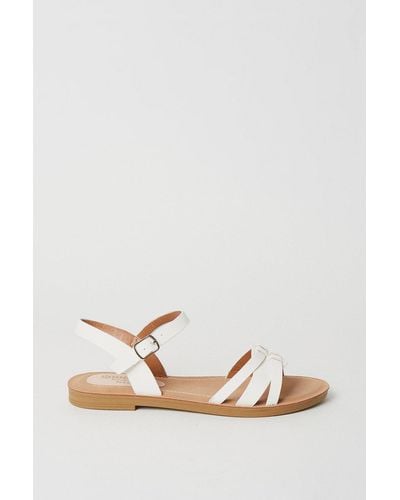 Dorothy Perkins Good For The Sole: Montanne Comfort Strappy Sandals - White