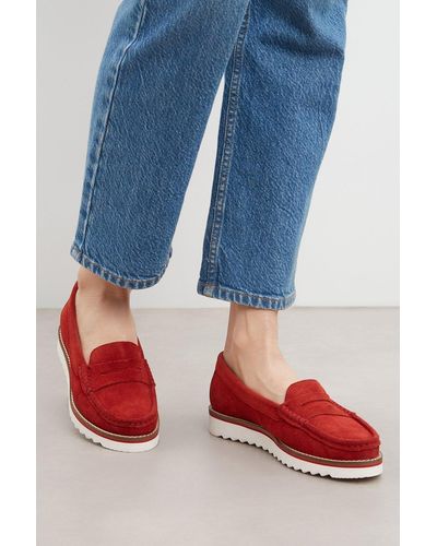 Dorothy Perkins Principles: Catherine Suede Moccasin - Blue