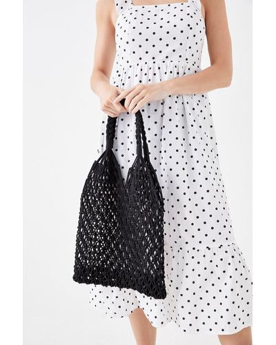 Dorothy Perkins Sammy Macrame Beach Bag - Black