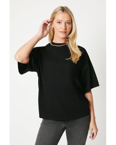 Dorothy Perkins Slouchy T-shirt - Black