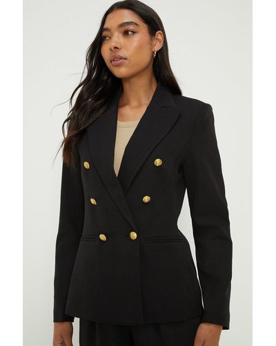 Dorothy Perkins Military Blazer - Black