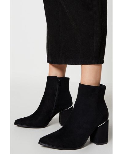 Dorothy Perkins Annaliese Snaffle Detail Ankle Boots - Black
