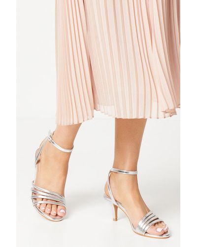 Dorothy Perkins Good For The Sole: Wide Sana Strappy Heeled Sandals - Natural