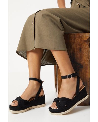 Dorothy Perkins Good For The Sole: Wide Fit Holly Soft Twist Wedges - Natural