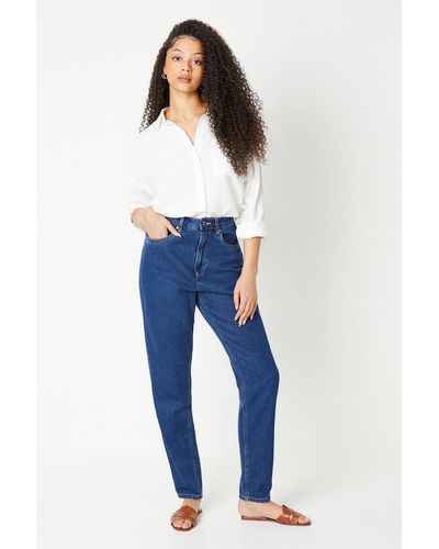 Dorothy Perkins Tall Relaxed Mom Jeans - Blue