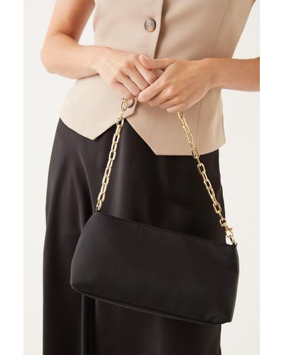 Dorothy Perkins Scarlett Chain Shoulder Bag - Black