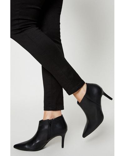 Dorothy Perkins Principles: Odette Pointed Stiletto Heel Shoe Boots - Black