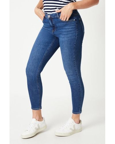 Dorothy Perkins Petite Comfort Stretch Skinny Jeans - Blue