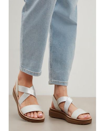 Dorothy Perkins Good For The Sole: Extra Wide Fit Aaliya Comfort Sandal - Blue