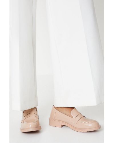Dorothy Perkins Lucia Patent Penny Loafers - Pink