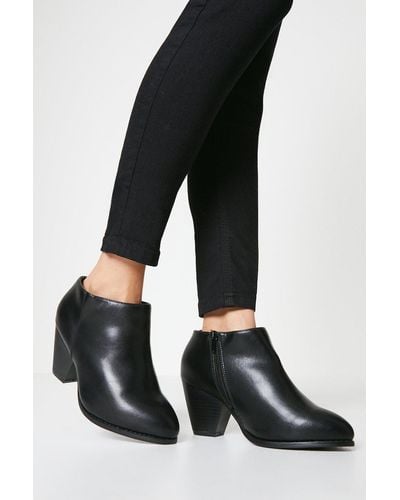 Dorothy Perkins Good For The Sole: Wide Fit Mona Shoe Boots - Black