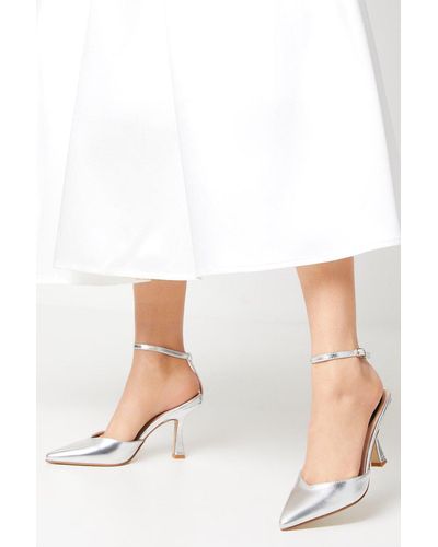 Dorothy Perkins Faith: Cici Pointed High Stiletto Court Shoes - White