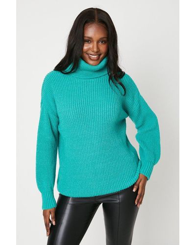 Roman Longline Textured Roll Neck Pocket Jumper | Lyst UK