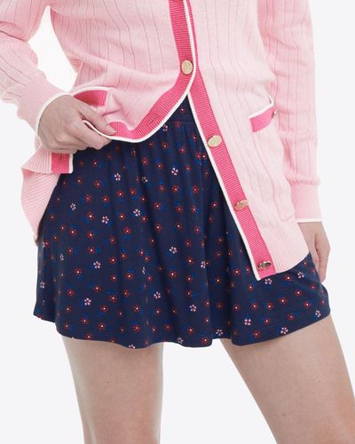 Draper James Relaxed Pull On Short In Falling Daisies - Pink