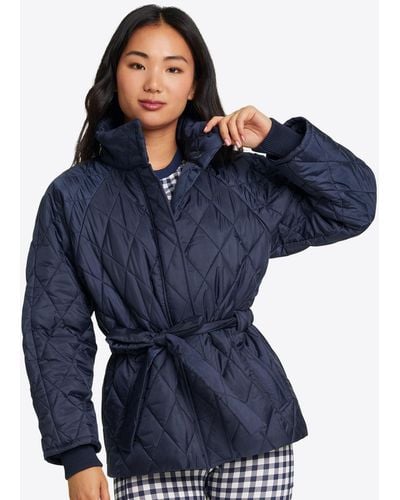 Draper James Quilted Puffer Jacket - Blue