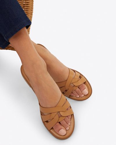 Draper James Andy Sandal In Brown - White