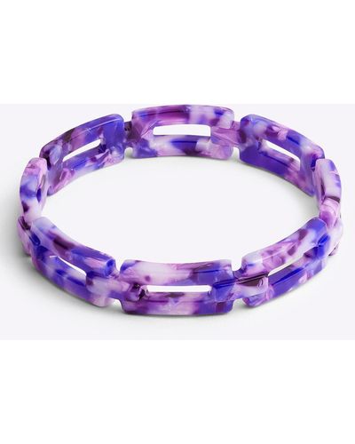 Draper James Chain Link Bangle - Purple